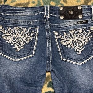 Women’s Miss Me Low Rise Boot Stretch Jeans 27 Long 28.5” x 34”